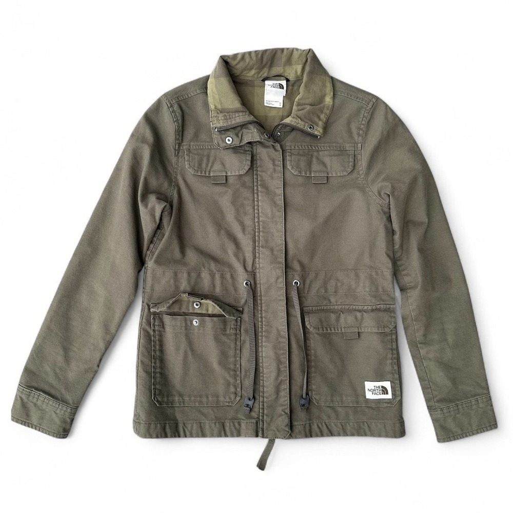The North Face Women's Size XS Field Jacket Army Green Stretch Utility Pockets